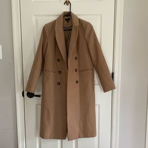 Camel topshop long coat